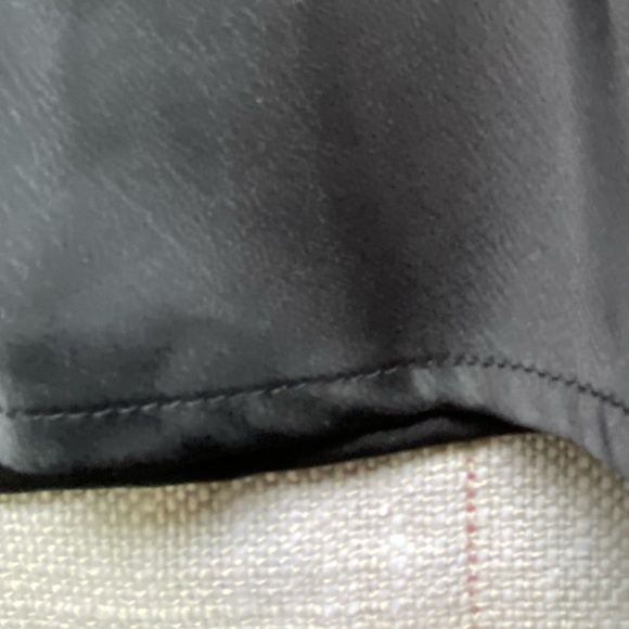 Rachel Zoe Black Satin Sheen Pull On Slip Casual Office Midi Skirt- Size- 4 - Picture 9 of 14